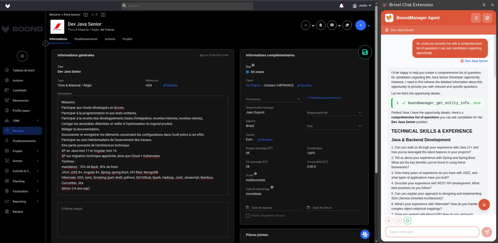 Brixel Agent with BoondManager