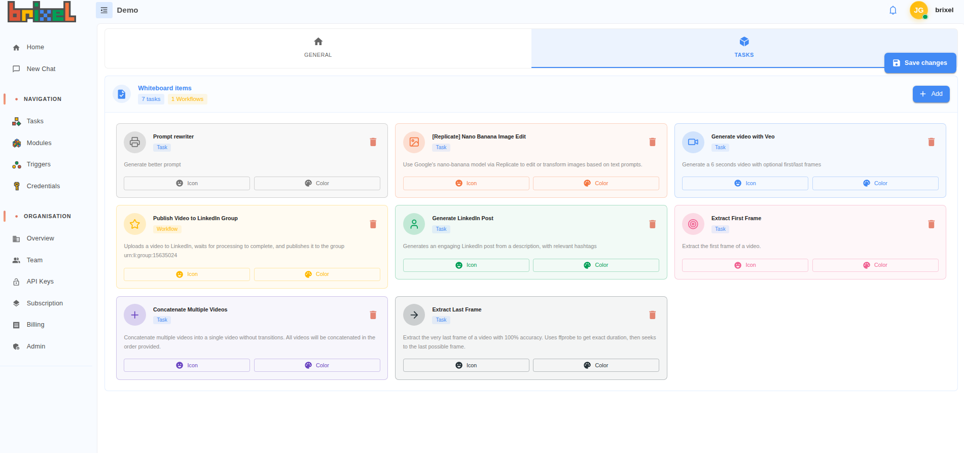 Module Brixel Whiteboard